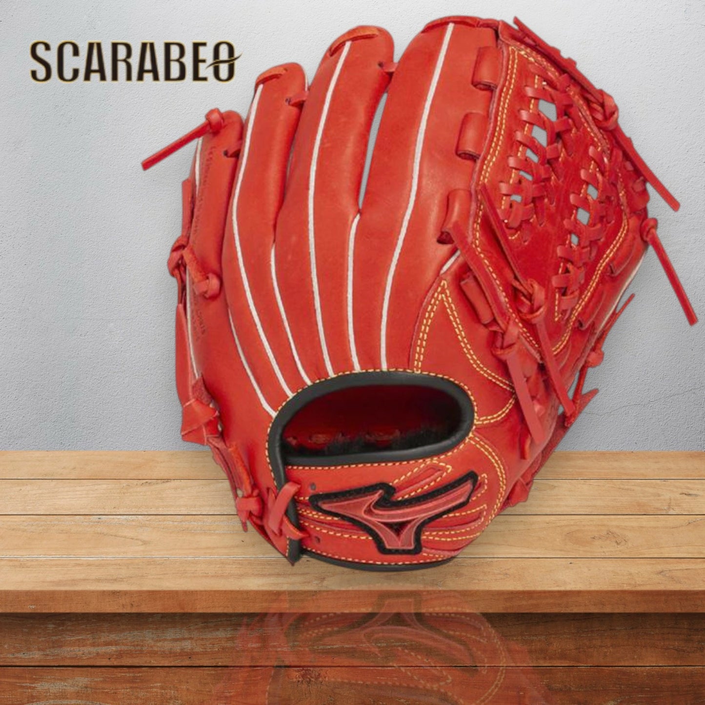 ミズノ ウィルドライブ ジュニア軟式グラブ IBE限定カラー オールラウンド用 サイズSS ブラック×コルク／ラディッシュ×ブラック 牛革 フィリピン製 1AJGY332001ajgy33200