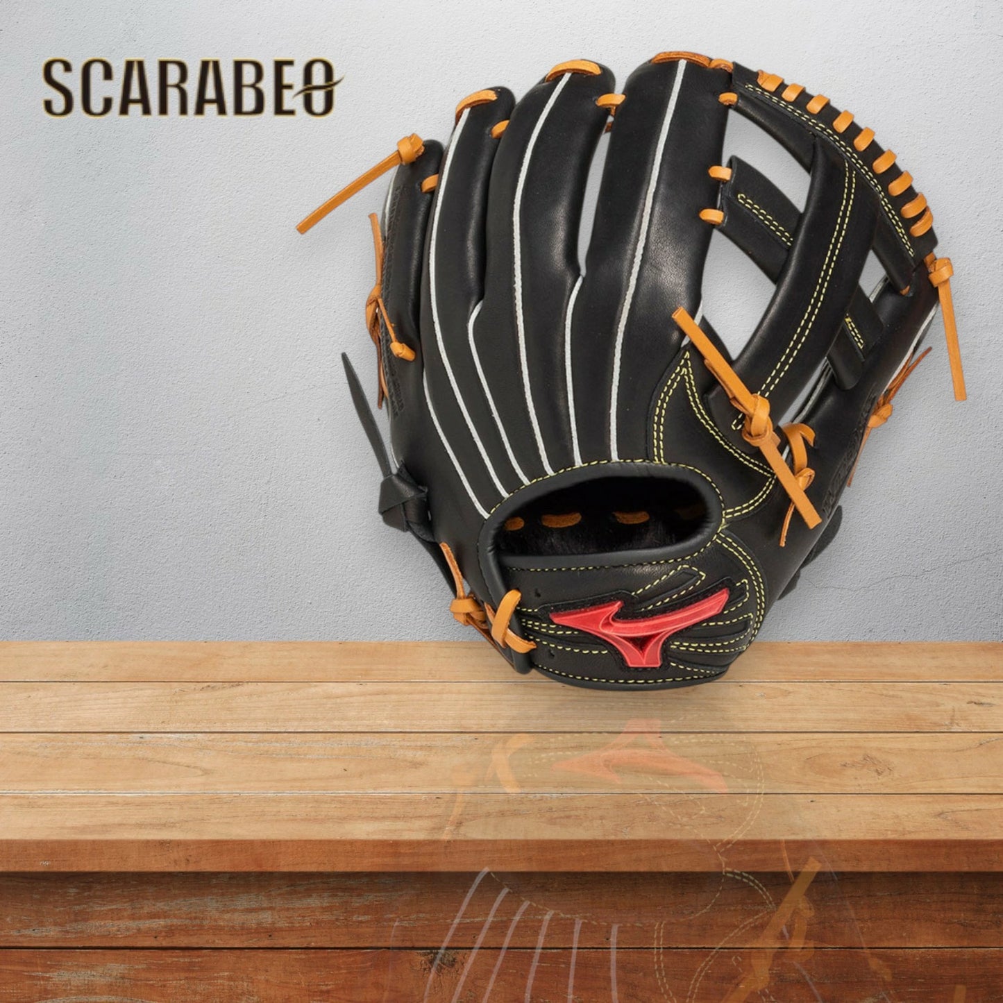 ミズノ 少年軟式グラブ WILL DRIVE RED IBE ウィルドライブ レッド オールラウンド用 サイズS 25FW ラディッシュ×ブラック／ブラック×コルク 牛革 1AJGY33210 ジュニア用 小学生 1ajgy33210