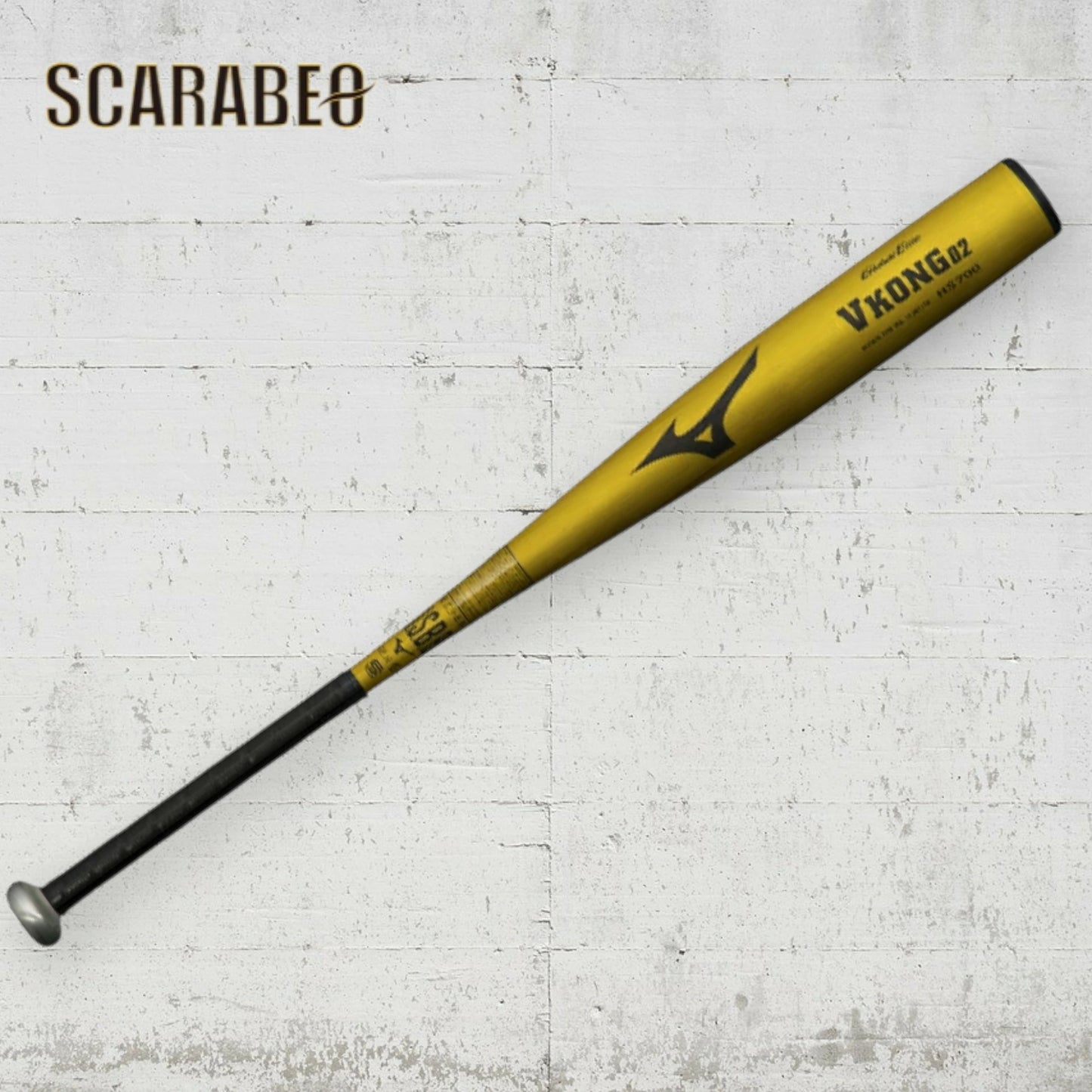 ミズノ ジュニア 軟式用金属バット Vコング02 少年用 79cm/600g 81cm/620g ブラック/ゴールド 1CJMY180 小学生 中学軟式 1cjmy180