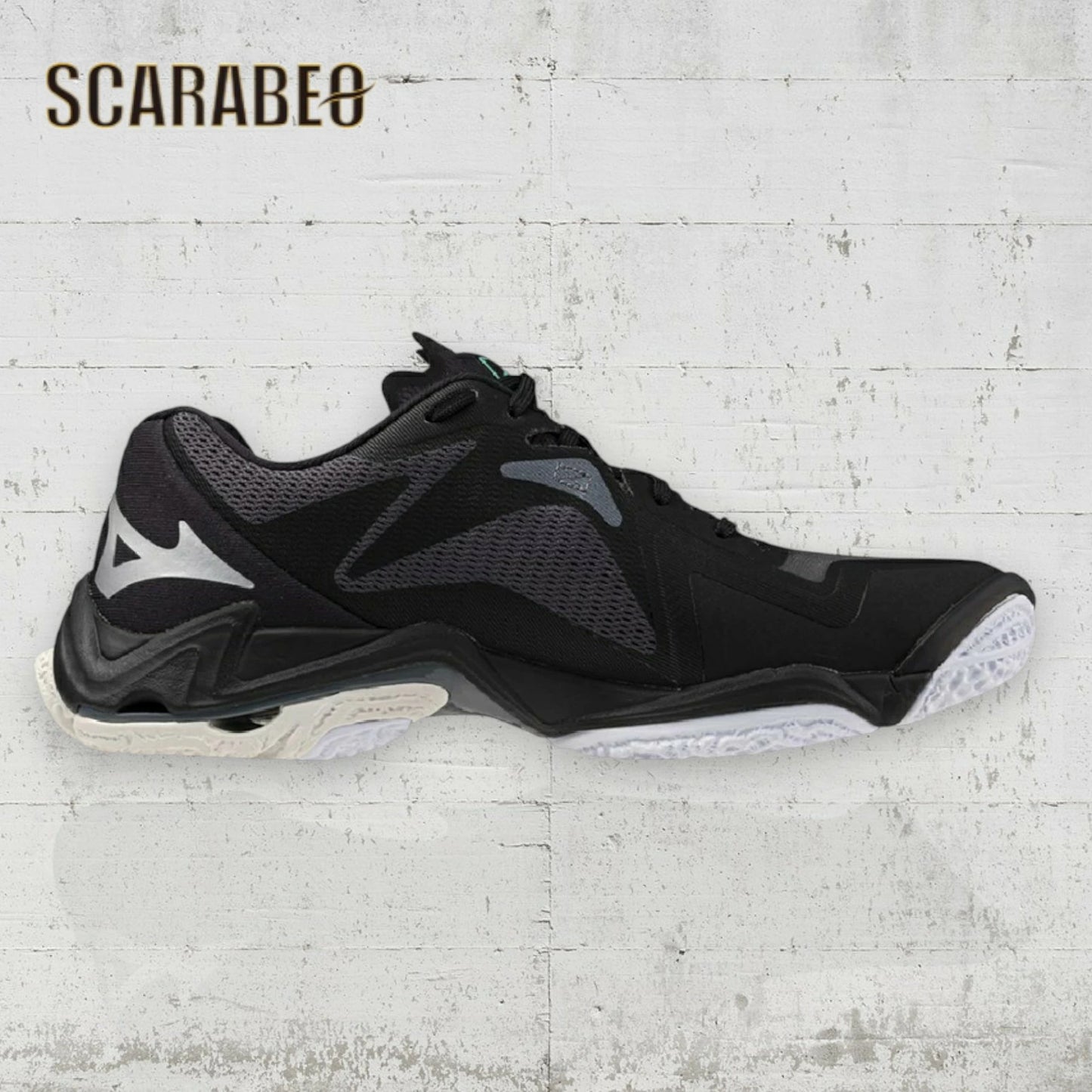 ミズノ バレーボールシューズ WAVE LIGHTNING Z8 WIDE ブラック×シルバー メンズ レディース 3E 幅広 軽量 反発 クッション V1GA240158 v1ga240158