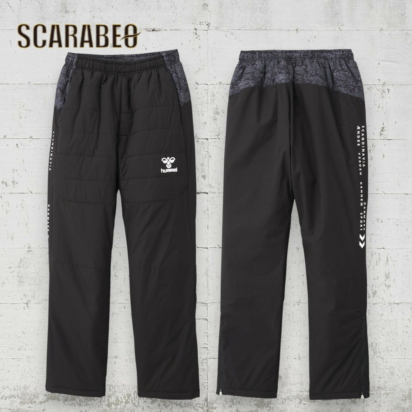 ヒュンメル パンツ パデットサーモパンツ HAW2192P メンズ レディース 撥水 防風 保温 制電 中綿 ウィンター ストレッチ ジャージ ボトム アウター hummel ブラック ネイビー haw2192p