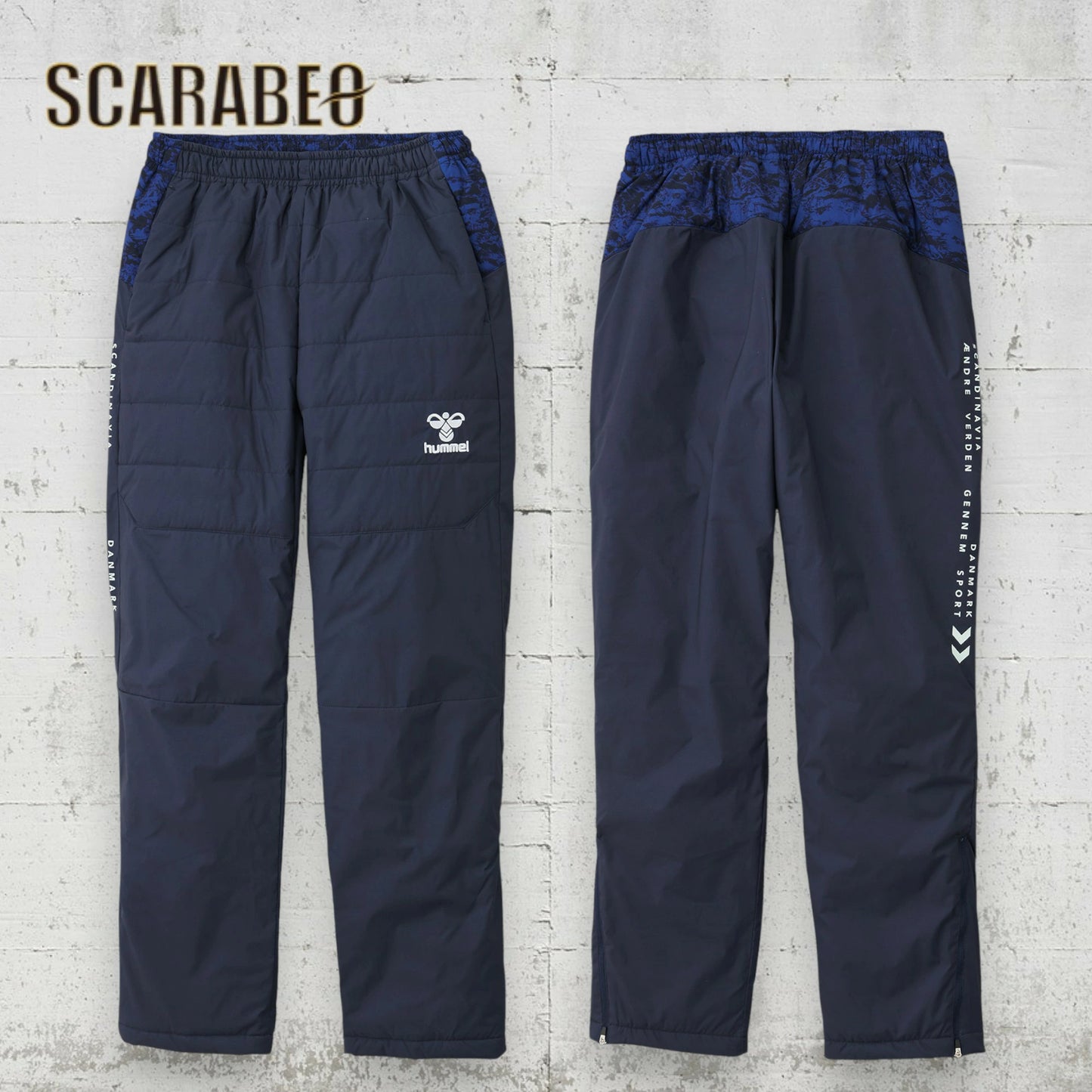 ヒュンメル パンツ パデットサーモパンツ HAW2192P メンズ レディース 撥水 防風 保温 制電 中綿 ウィンター ストレッチ ジャージ ボトム アウター hummel ブラック ネイビー haw2192p