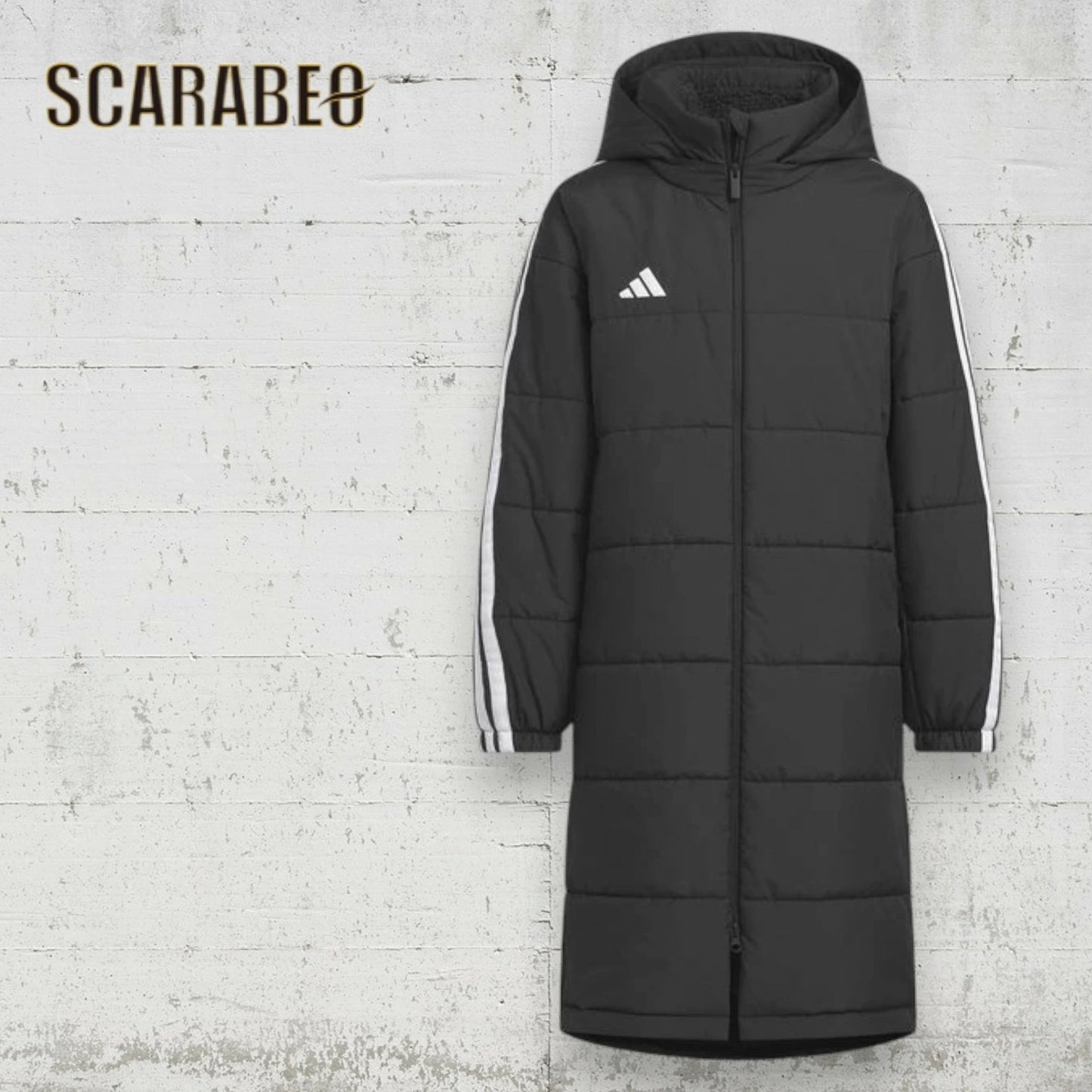 アディダス ジュニア ロングコート ベンチコート VS459 中綿 ボアコート 防風 保温 ルーズフィット スリーストライプス adidas サッカー フットサル KA1341 KA1342 KA1343 vs459