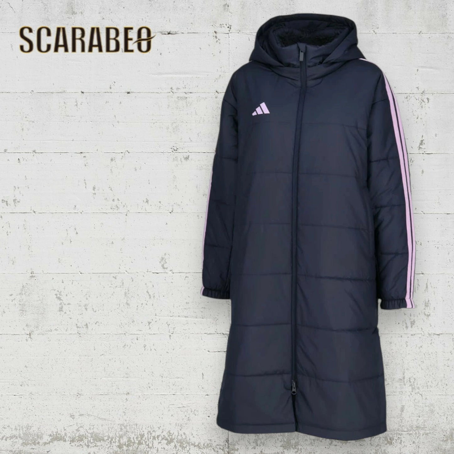 アディダス ジュニア ロングコート ベンチコート VS459 中綿 ボアコート 防風 保温 ルーズフィット スリーストライプス adidas サッカー フットサル KA1341 KA1342 KA1343 vs459