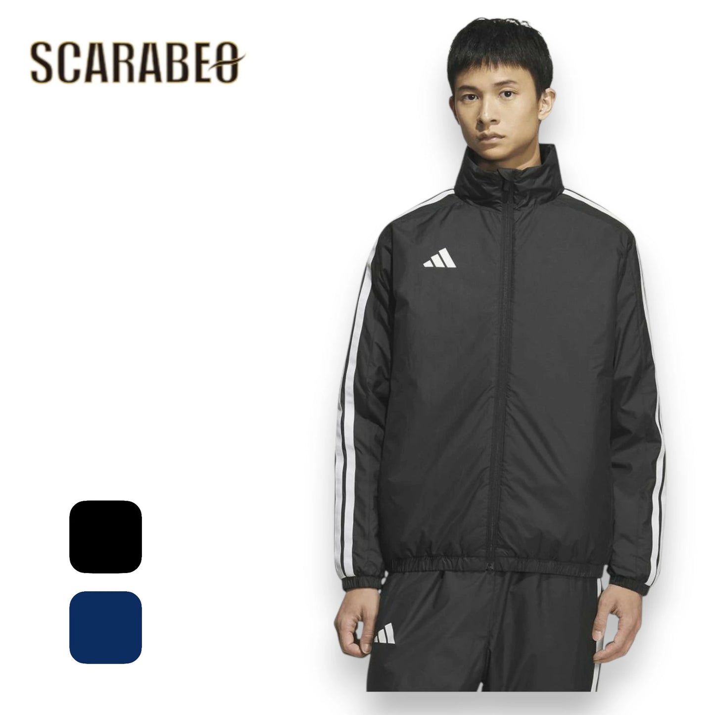 アディダス メンズ レディース ウインドブレーカー M MH 3S 中綿ウォーマージャケット IS425 防風 保温 ルーズフィット スリーストライプス adidas トレーニング ウェア 2025秋冬 男女兼用 ユニセックス is425