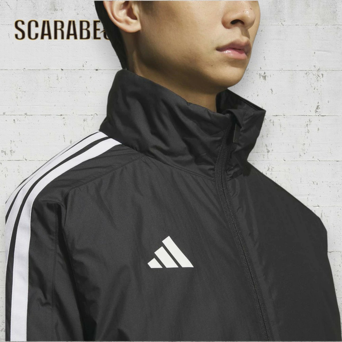 アディダス メンズ レディース ウインドブレーカー M MH 3S 中綿ウォーマージャケット IS425 防風 保温 ルーズフィット スリーストライプス adidas トレーニング ウェア 2025秋冬 男女兼用 ユニセックス is425