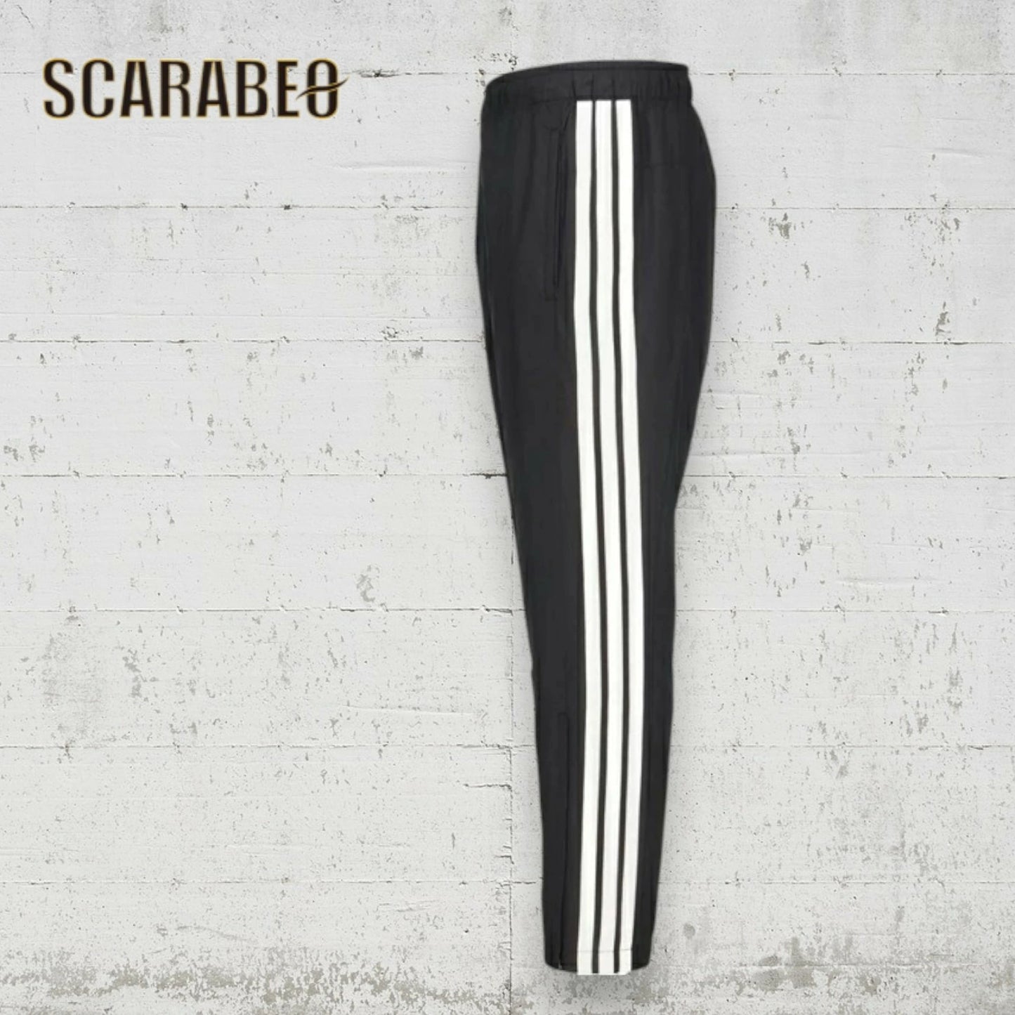 アディダス メンズ ウインドブレーカー パンツ M MH 3S 中綿ウォーマーパンツ ZQ883 防風 保温 ルーズフィット スリーストライプス adidas トレーニング ロングパンツ ブラック レジェンドインク