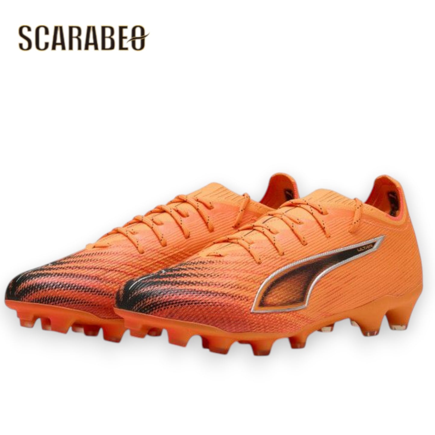 PUMA プーマ サッカースパイク ウルトラ 6 アルティメット HG/AG 108559 03 HOT PURSUIT PACK 土 人工芝 天然芝対応  プーマブラック グローイングレッド メンズ サッカーシューズ