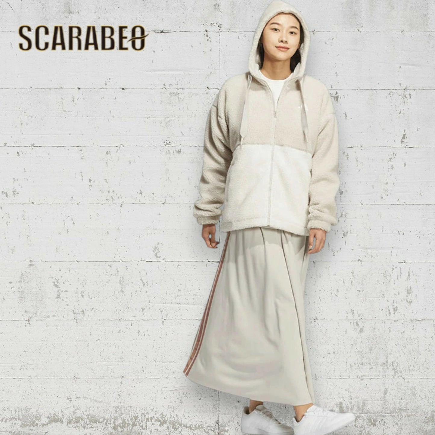 アディダス adidas レディース ボアジャケット W MH BOA FZ ジャケット SH901 フリース アウター ブルゾン もこもこ あったか 保温 防寒 カラーブロック ルーズフィット フルジップ ブラック ベージュ 秋冬 sh901