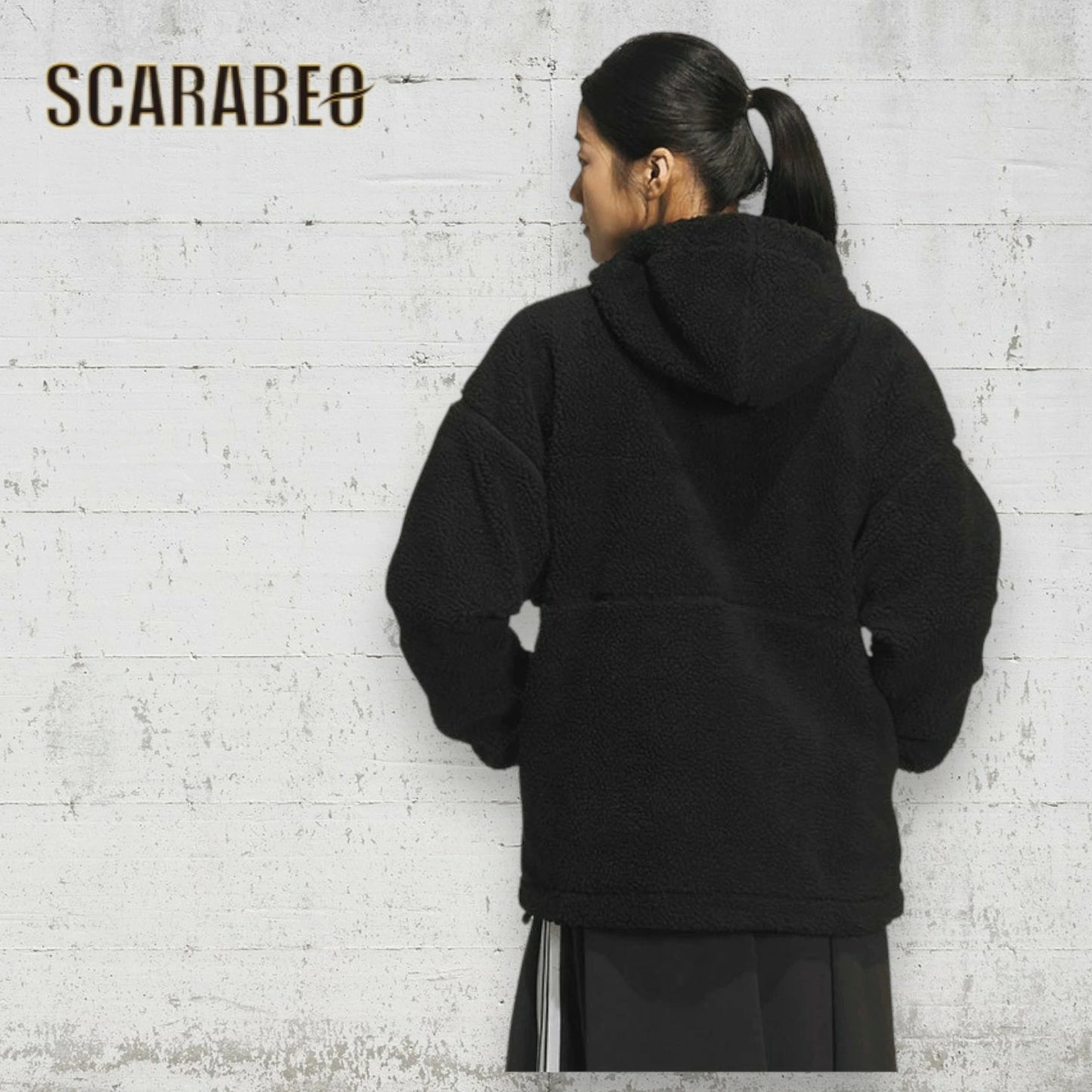 アディダス adidas レディース ボアジャケット W MH BOA FZ ジャケット SH901 フリース アウター ブルゾン もこもこ あったか 保温 防寒 カラーブロック ルーズフィット フルジップ ブラック ベージュ 秋冬 sh901