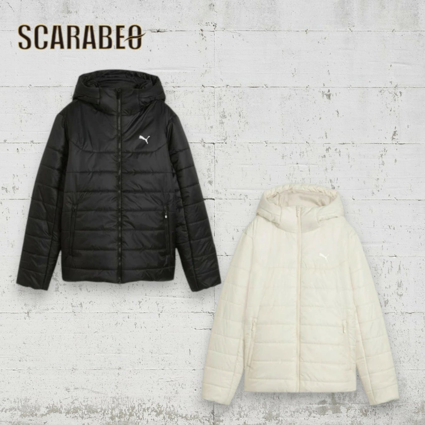 プーマ PUMA ESS フーデッド パデッド JKT メンズ 中綿ジャケット アウター スポーツスタイル ウェア フード付き ウィンドブレーカー 690931 87 ベージュ 01 ブラック 防寒 通勤 通学 690931