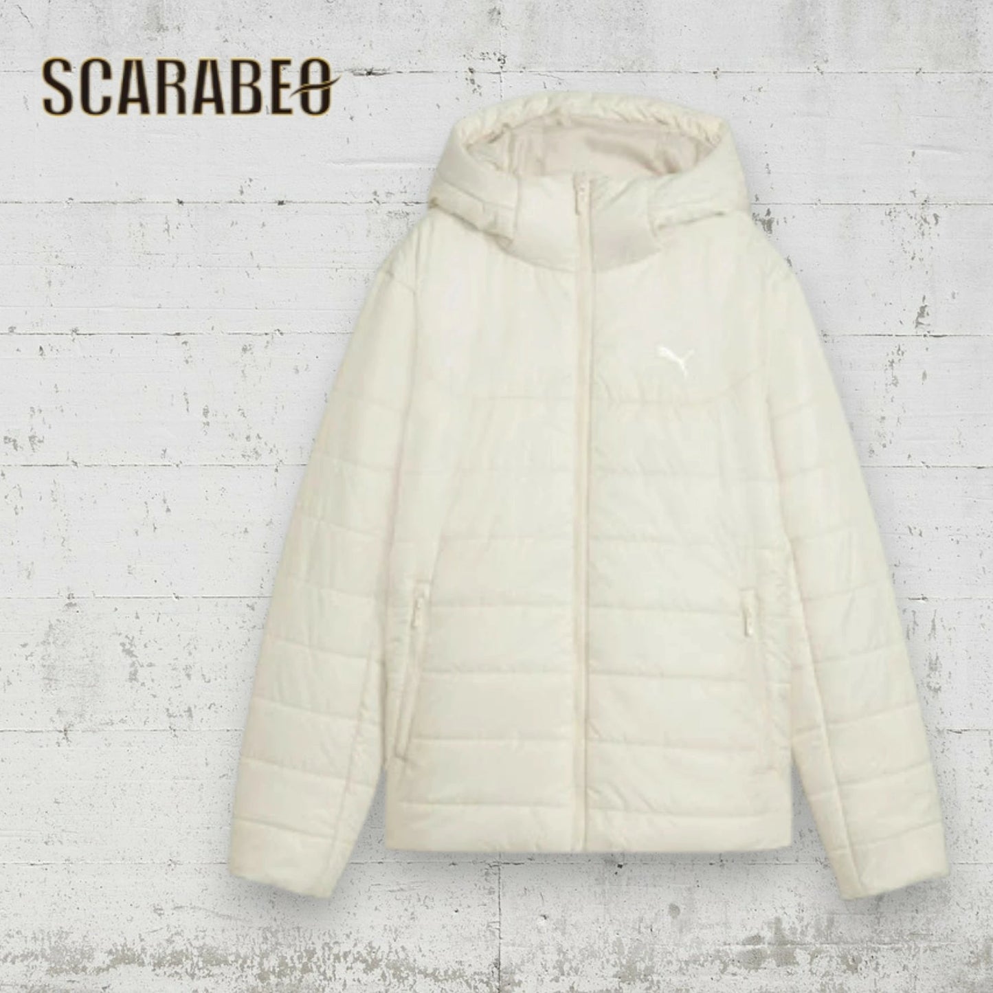 プーマ PUMA ESS フーデッド パデッド JKT メンズ 中綿ジャケット アウター スポーツスタイル ウェア フード付き ウィンドブレーカー 690931 87 ベージュ 01 ブラック 防寒 通勤 通学 690931