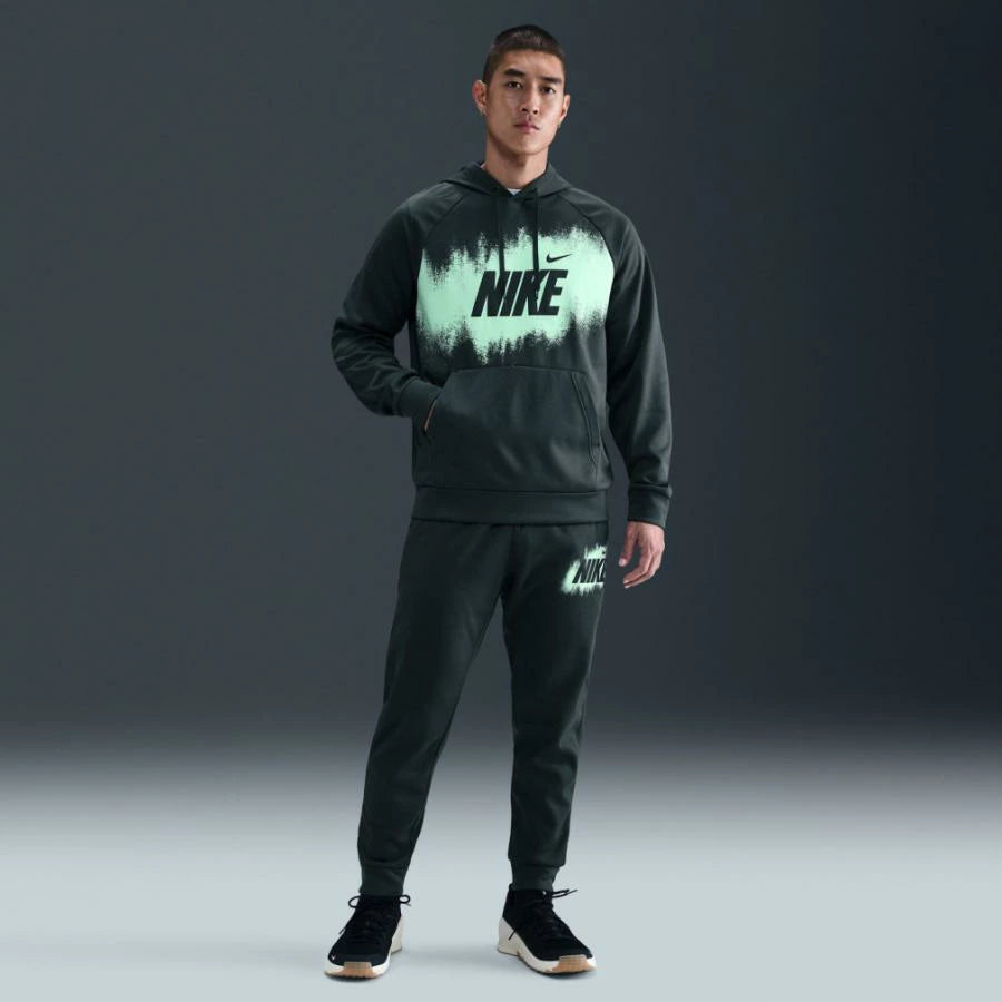 ナイキ NIKE パーカー メンズ Therma-FIT フリース プルオーバー フーディ GFX HV4063 長袖 スウェット スポーツウェア トレーニング 防寒 起毛 フード付き ブラック グレイシュコーラル ブルーグレー hv4063