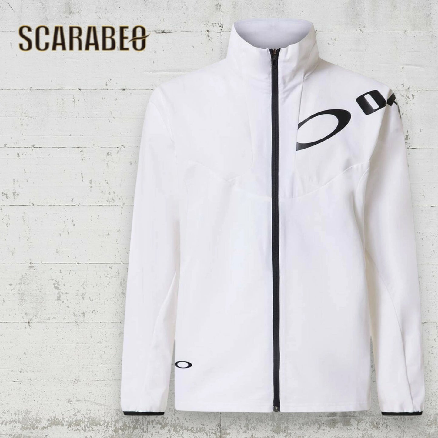 オークリー OAKLEY ジャージ ジャケット メンズ ENHANCE TECH JERSEY JACKET FOA408113 スポーツウェア トレーニング ウインドブレーカー 防風 保温 軽量 吸汗 ホワイト foa408113