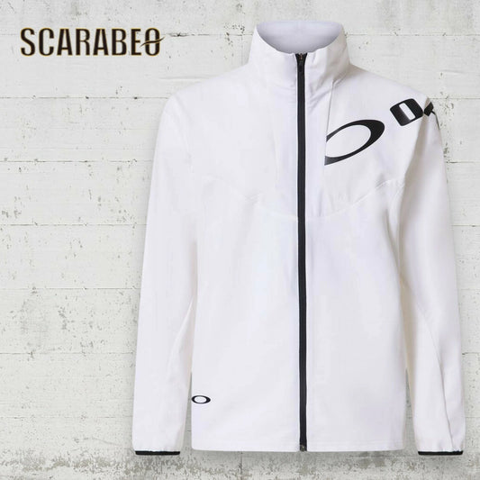 オークリー OAKLEY ジャージ ジャケット メンズ ENHANCE TECH JERSEY JACKET FOA408113 スポーツウェア トレーニング ウインドブレーカー 防風 保温 軽量 吸汗 ホワイト foa408113
