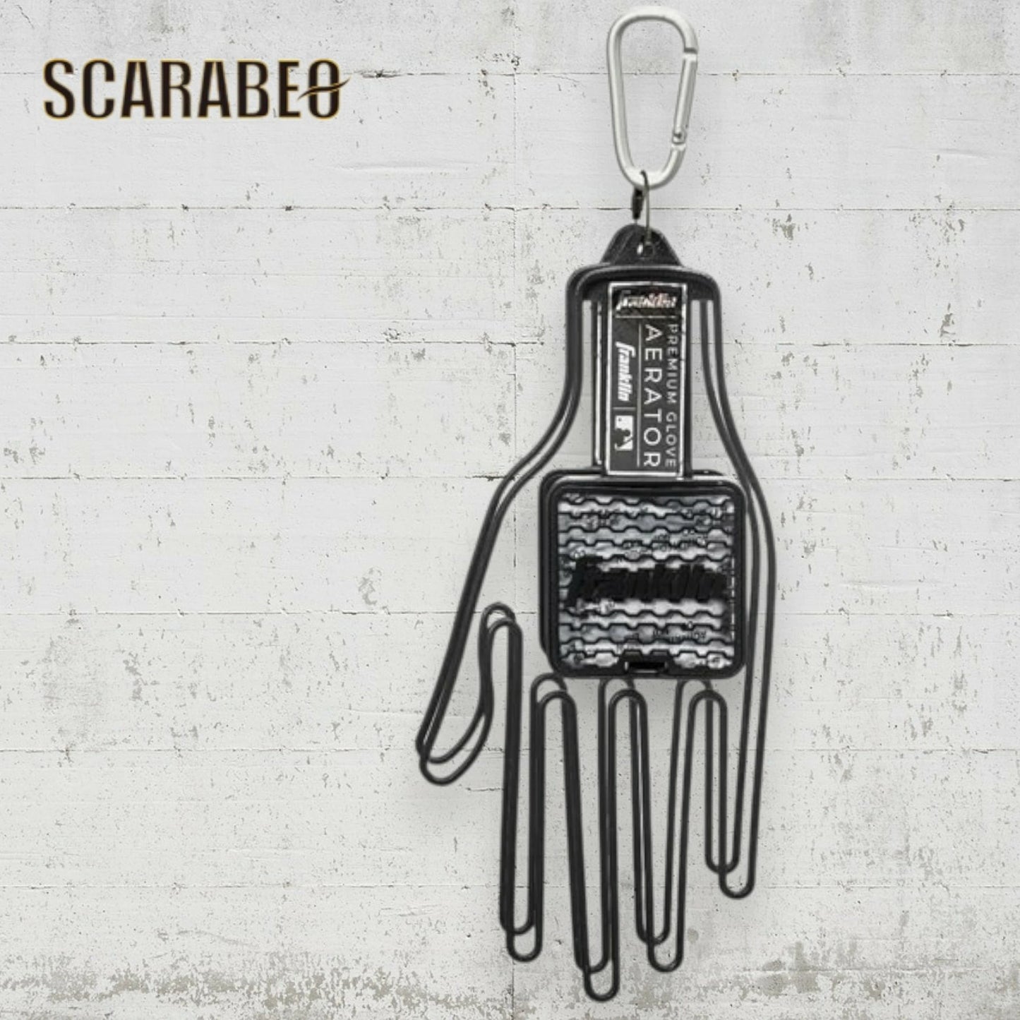 フランクリン Franklin バッティンググローブホルダー 2個セット 23576 GLOVE AERATOR 手袋 乾燥 型崩れ防止 野球 バッティング手袋 守備手袋 MLB公認 ブラック 23576