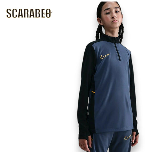 ナイキ NIKE ジュニア アカデミー25 Dri-FIT ドリルトップ 長袖 トレーニングウェア サッカー フットサル キッズ スポーツウェア YTH DF ACD25 DRIL L/S トップ HJ3721-491 ブルー hj3721-491