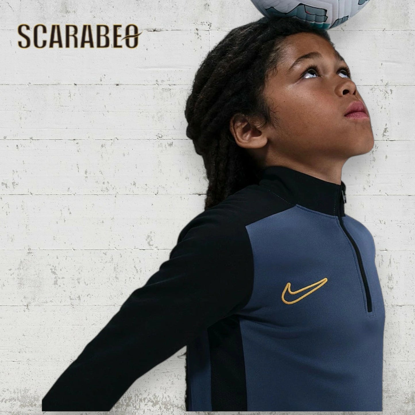 ナイキ NIKE ジュニア アカデミー25 Dri-FIT ドリルトップ 長袖 トレーニングウェア サッカー フットサル キッズ スポーツウェア YTH DF ACD25 DRIL L/S トップ HJ3721-491 ブルー hj3721-491