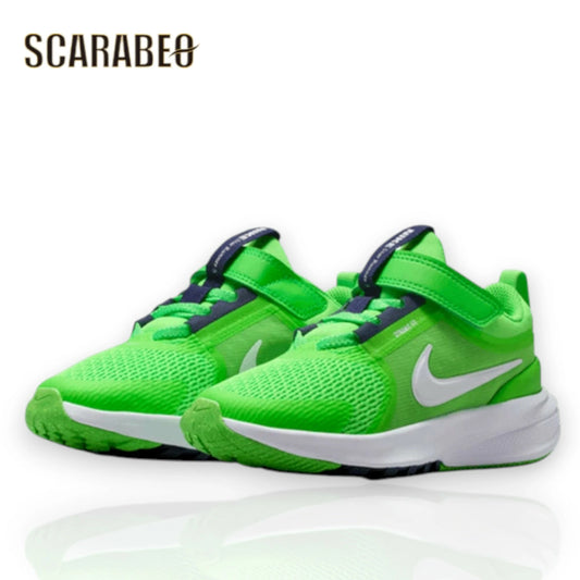 ナイキ NIKE スターランナー5 キッズ ジュニア スニーカー 子供靴 ランニングシューズ スポーツシューズ 軽量 通気性 クッション性 スター ランナー 5 HF7005-300 グリーンストライク hf7005-300