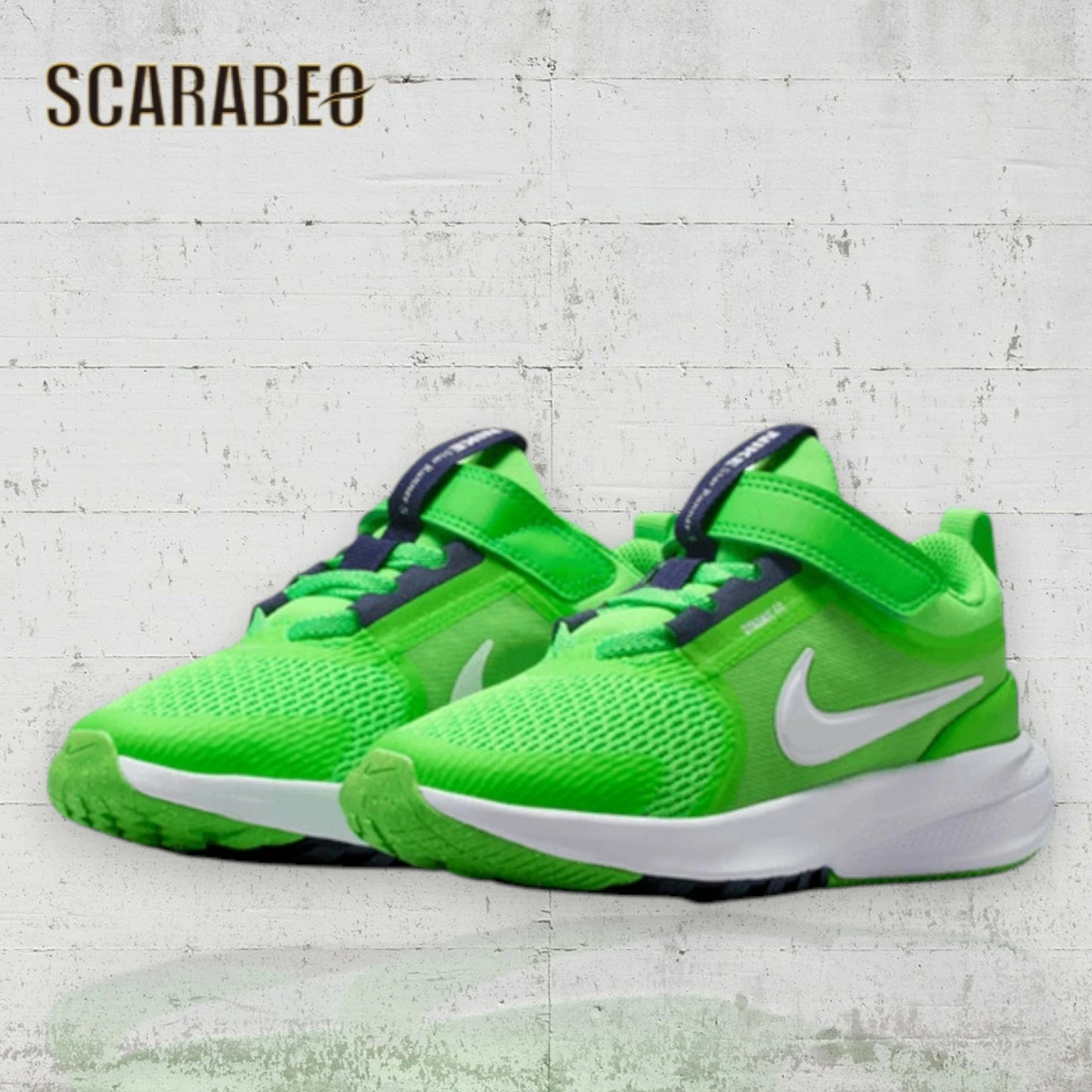 ナイキ NIKE スターランナー5 キッズ ジュニア スニーカー 子供靴 ランニングシューズ スポーツシューズ 軽量 通気性 クッション性 スター ランナー 5 HF7005-300 グリーンストライク hf7005-300