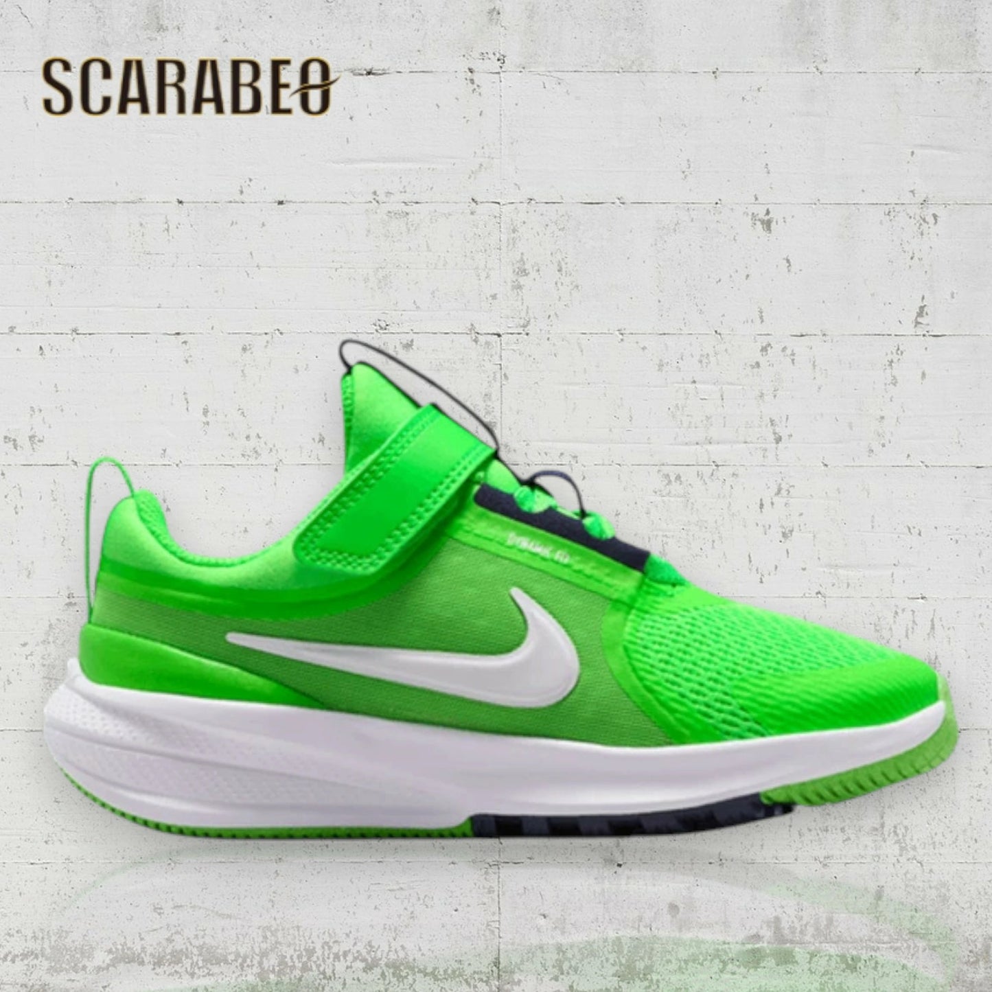 ナイキ NIKE スターランナー5 キッズ ジュニア スニーカー 子供靴 ランニングシューズ スポーツシューズ 軽量 通気性 クッション性 スター ランナー 5 HF7005-300 グリーンストライク hf7005-300