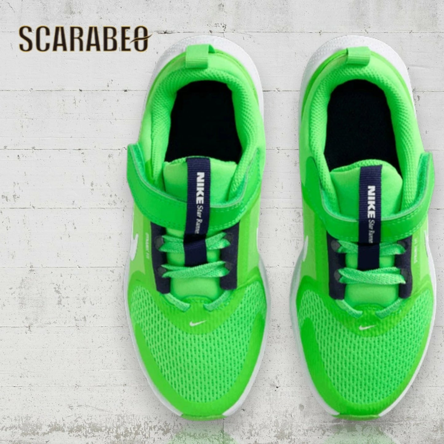 ナイキ NIKE スターランナー5 キッズ ジュニア スニーカー 子供靴 ランニングシューズ スポーツシューズ 軽量 通気性 クッション性 スター ランナー 5 HF7005-300 グリーンストライク hf7005-300