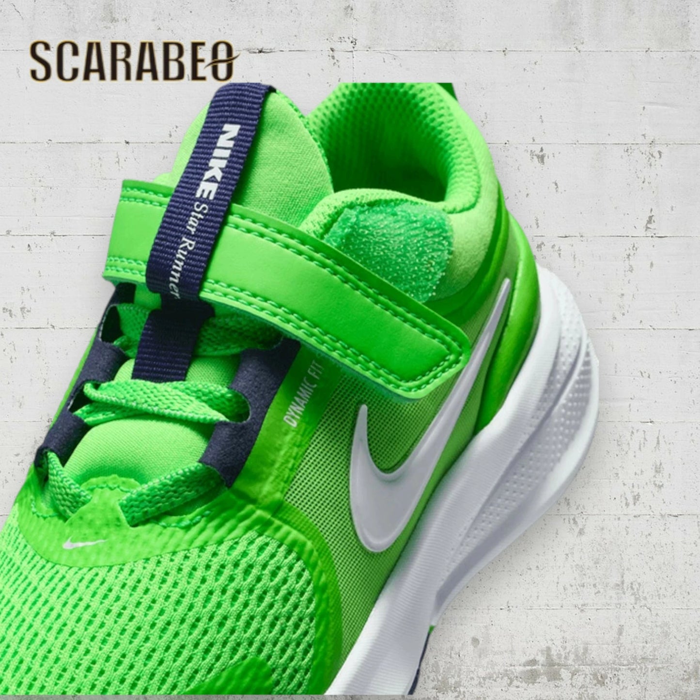 ナイキ NIKE スターランナー5 キッズ ジュニア スニーカー 子供靴 ランニングシューズ スポーツシューズ 軽量 通気性 クッション性 スター ランナー 5 HF7005-300 グリーンストライク hf7005-300