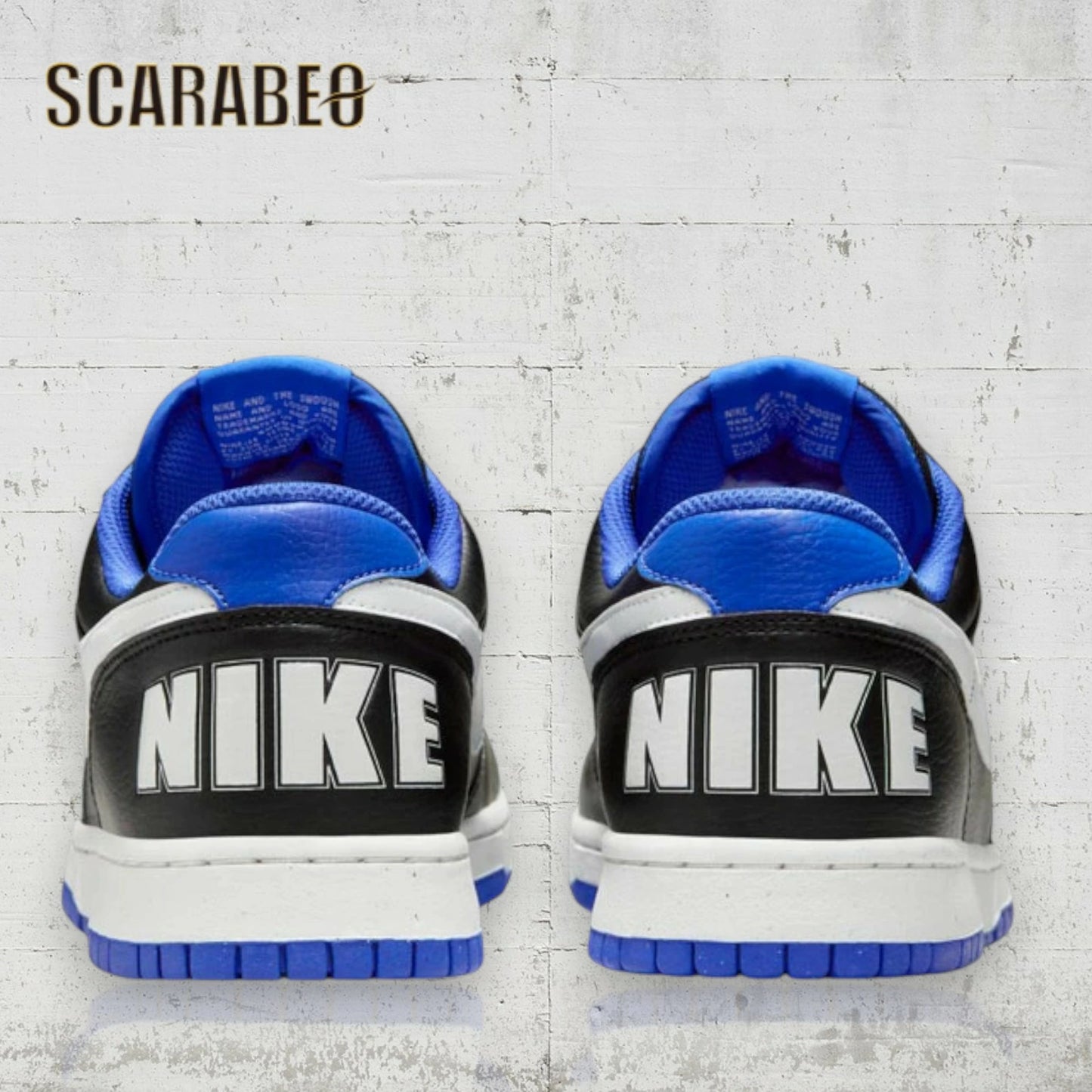 ナイキ スニーカー メンズ BIG NIKE LOW 355152-018 ブラック サミットホワイト ハイパーロイヤル NIKE ビッグ ナイキ ローカット カジュアルシューズ 靴 ストリート ファッション シンプル レザー 355152-018