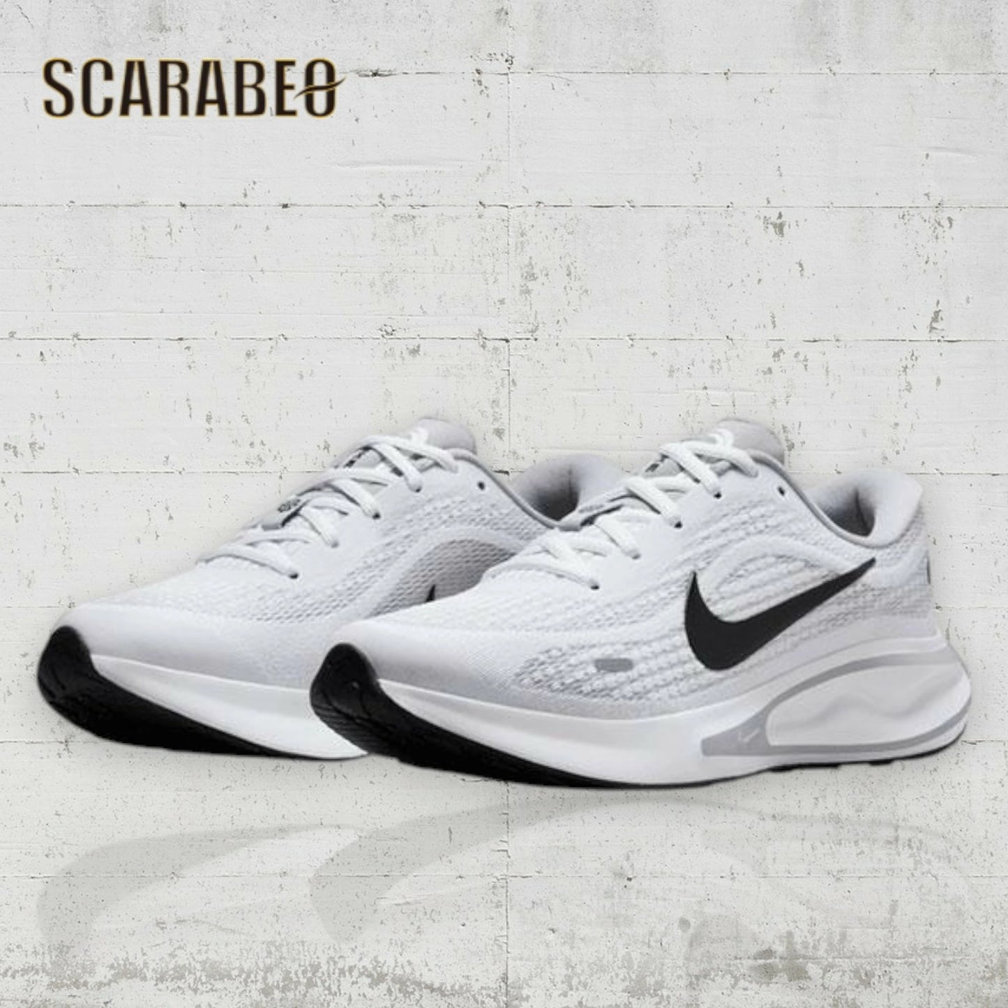 ナイキ ランニングシューズ レディース NIKE JOURNEY RUN ジャーニーラン FJ7765-117 WHITE/BLACK-WOLF GREY クッション 厚底 通勤 通学 ジョギング ウォーキング スポーツ ジム fj7765-117