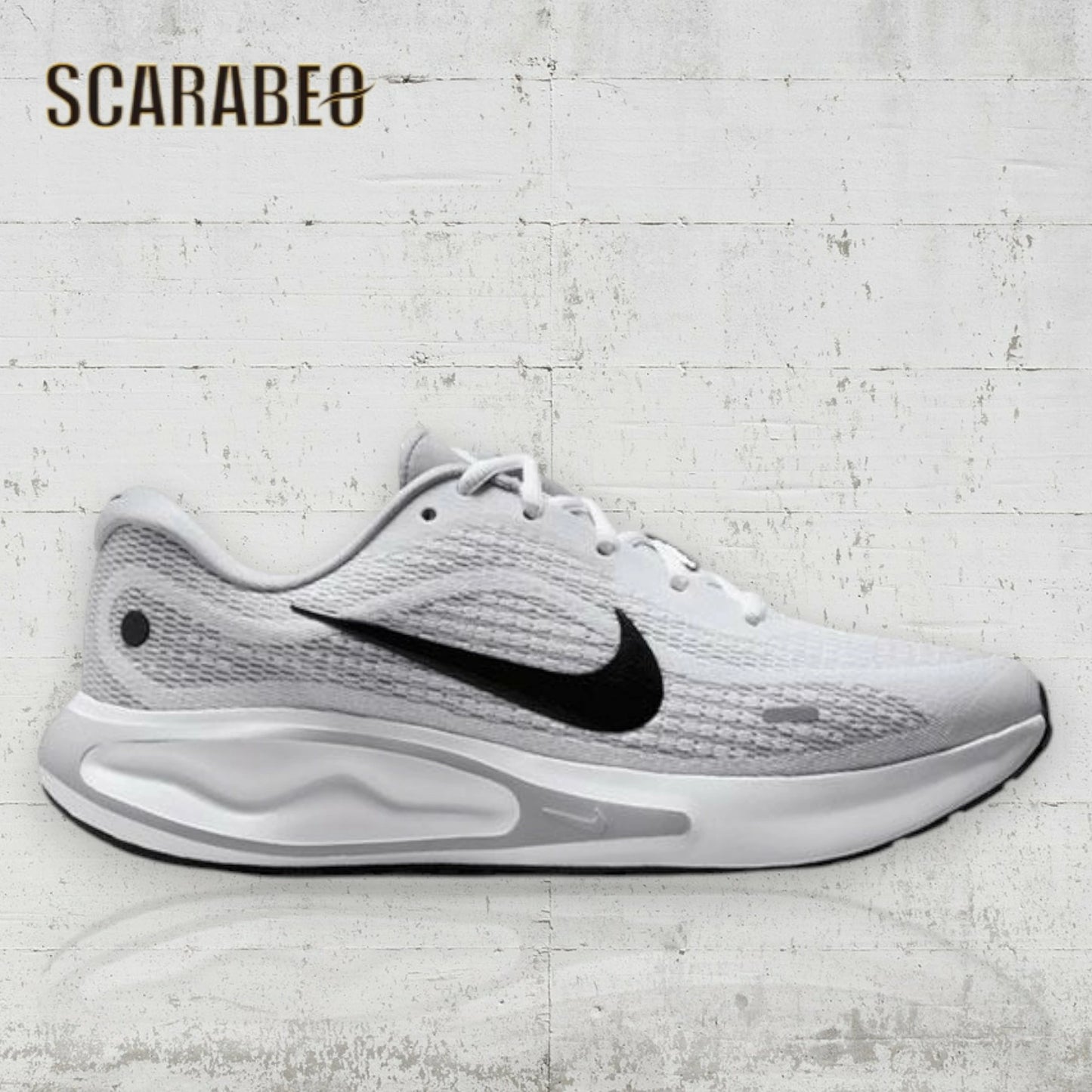 ナイキ ランニングシューズ レディース NIKE JOURNEY RUN ジャーニーラン FJ7765-117 WHITE/BLACK-WOLF GREY クッション 厚底 通勤 通学 ジョギング ウォーキング スポーツ ジム fj7765-117