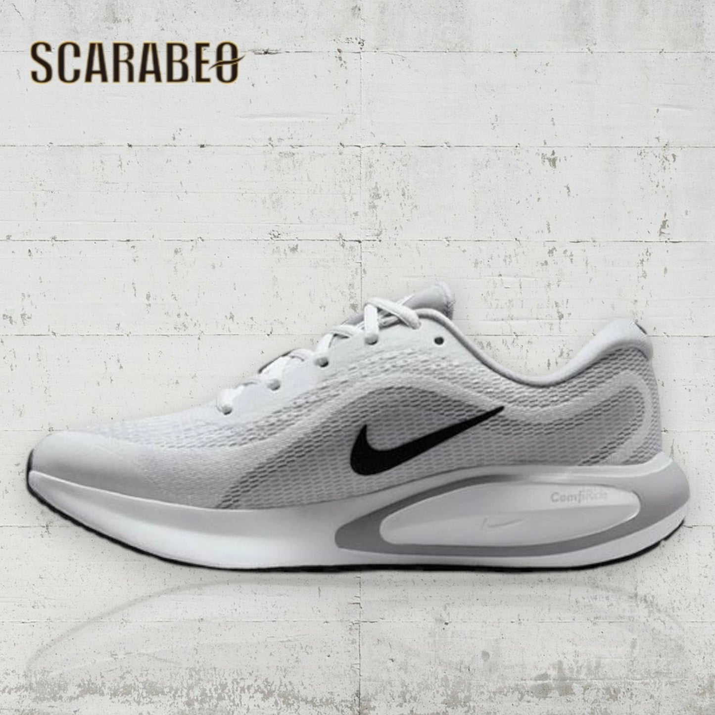 ナイキ ランニングシューズ レディース NIKE JOURNEY RUN ジャーニーラン FJ7765-117 WHITE/BLACK-WOLF GREY クッション 厚底 通勤 通学 ジョギング ウォーキング スポーツ ジム fj7765-117