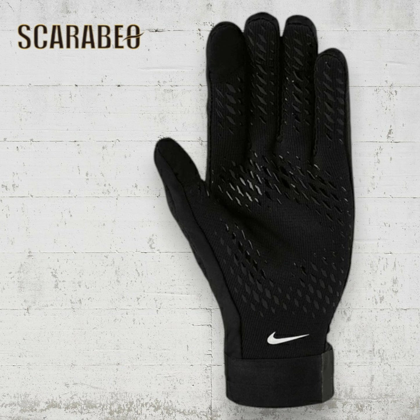 ナイキ サッカーグローブ アカデミー THERMA-FIT フィールドグローブ 大人用 手袋 NIKE HF0546-011 ブラック ホワイト サッカー 防寒 防風 スローイン対応 練習 試合 メンズ レディース hf0546-011