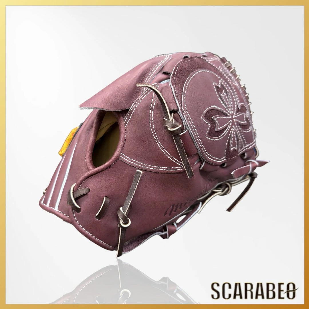 ミズノプロ 硬式グローブ スピードレボ 投手用 ピッチャー 右投げ 左投げ サイズ11 高校野球対応 一般 大人 mizuno pro 硬式 グラブ ミズノ MIZUNO 限定モデル 1AJGH92401 プラムブラウン 牛革 ジェネラルキップレザー 1ajgh92401-68