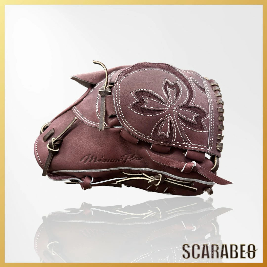 ミズノプロ 硬式グローブ スピードレボ 投手用 ピッチャー 右投げ 左投げ サイズ11 高校野球対応 一般 大人 mizuno pro 硬式 グラブ ミズノ MIZUNO 限定モデル 1AJGH92401 プラムブラウン 牛革 ジェネラルキップレザー 1ajgh92401-68