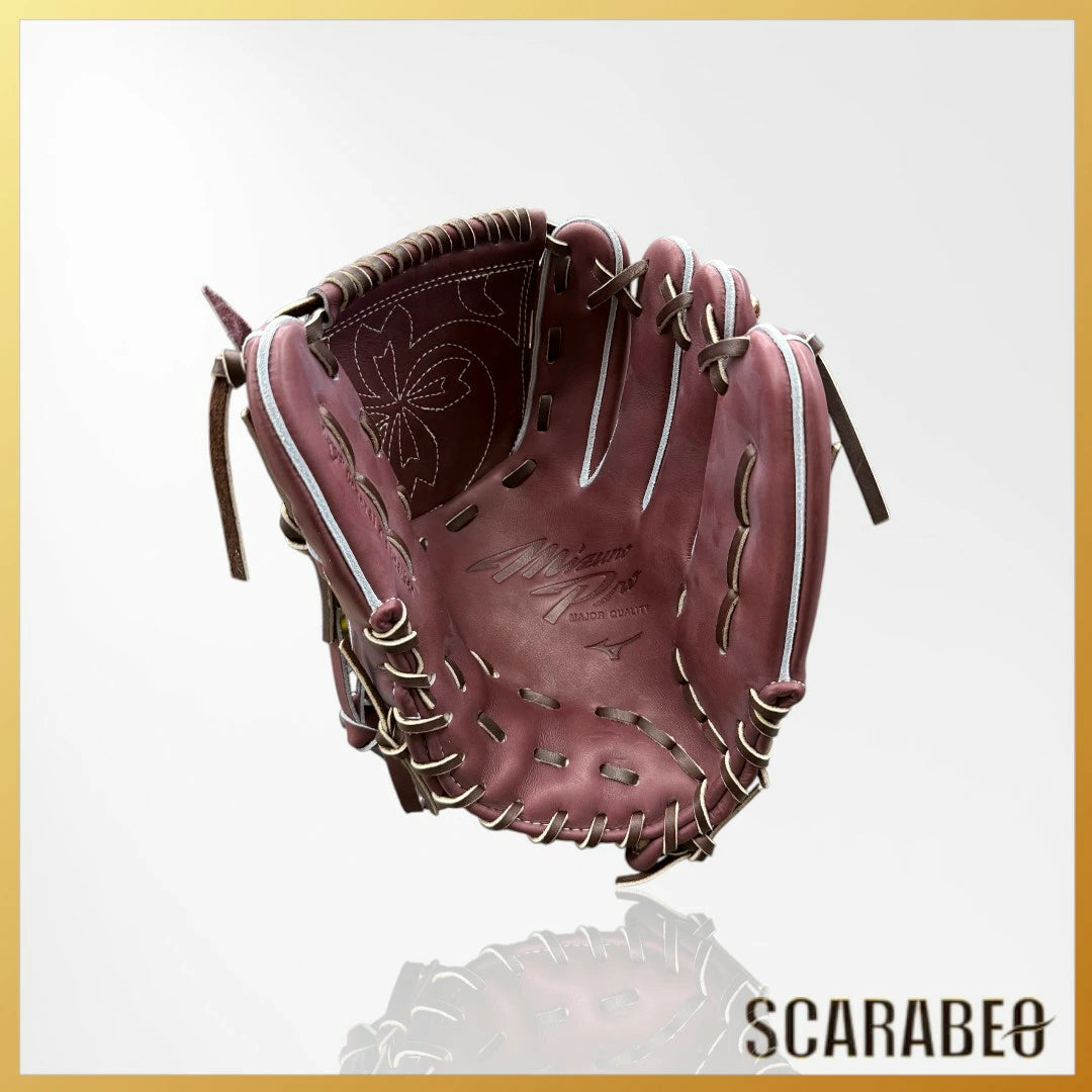 ミズノプロ 硬式グローブ スピードレボ 投手用 ピッチャー 右投げ 左投げ サイズ11 高校野球対応 一般 大人 mizuno pro 硬式 グラブ ミズノ MIZUNO 限定モデル 1AJGH92401 プラムブラウン 牛革 ジェネラルキップレザー 1ajgh92401-68
