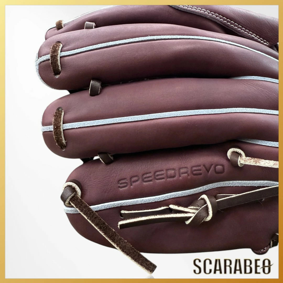 ミズノプロ 硬式グローブ スピードレボ 投手用 ピッチャー 右投げ 左投げ サイズ11 高校野球対応 一般 大人 mizuno pro 硬式 グラブ ミズノ MIZUNO 限定モデル 1AJGH92401 プラムブラウン 牛革 ジェネラルキップレザー 1ajgh92401-68