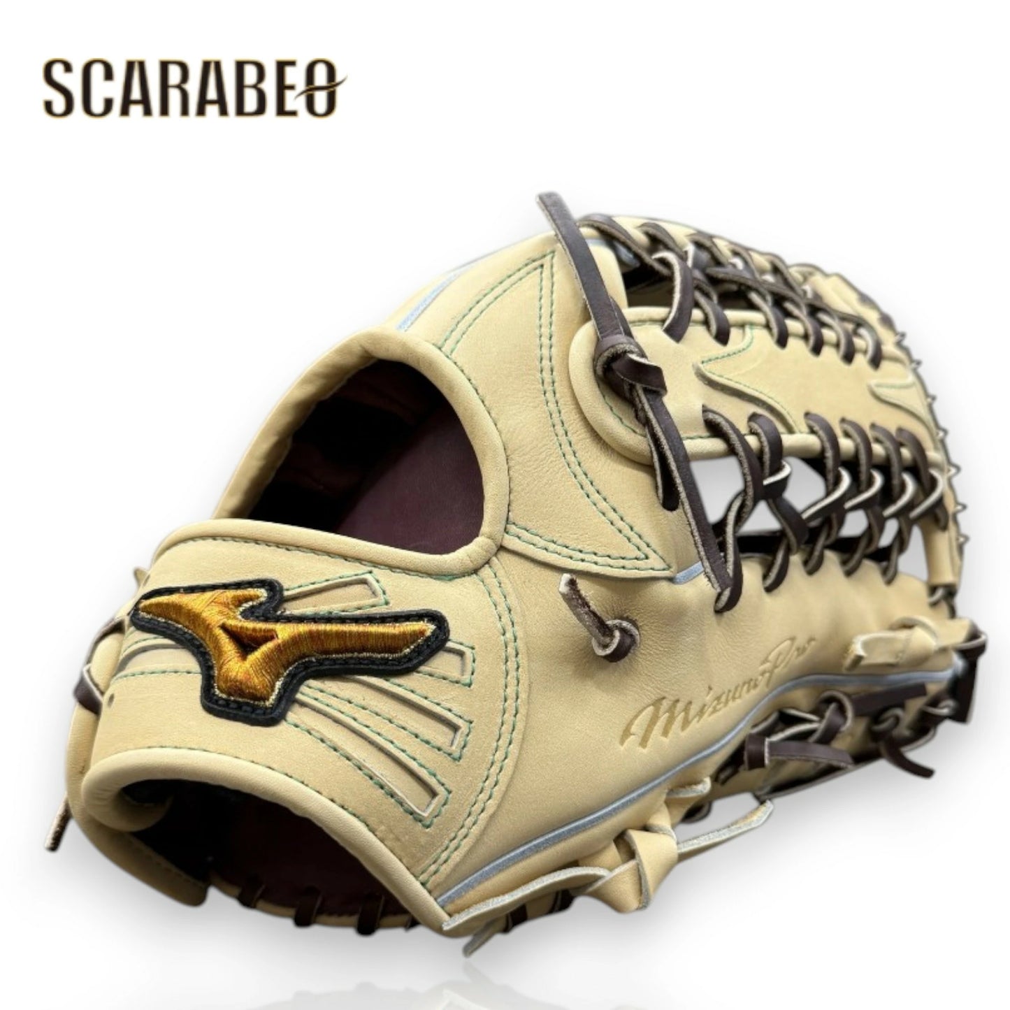 ミズノプロ 硬式グローブ 外野手用 限定モデル 2025秋冬 BSS限定 ミズノ 硬式グラブ 一般 大人 サイズ18N ブロンド ブラウン 1AJGH92407-8057 mizuno pro 牛革 高校野球対応 外野用 グローブ 1ajgh92407-8057