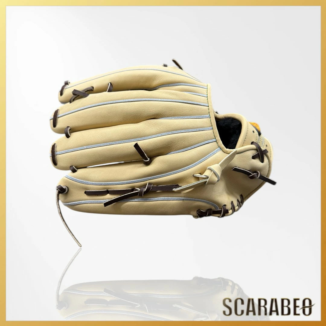 ミズノプロ 硬式グローブ 外野手用 限定モデル 2025秋冬 BSS限定 ミズノ 硬式グラブ 一般 大人 サイズ18N ブロンド ブラウン 1AJGH92407-8057 mizuno pro 牛革 高校野球対応 外野用 グローブ 1ajgh92407-8057