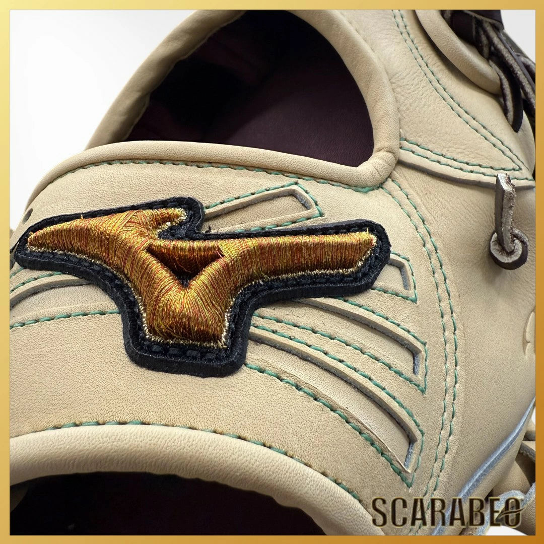 ミズノプロ 硬式グローブ 外野手用 限定モデル 2025秋冬 BSS限定 ミズノ 硬式グラブ 一般 大人 サイズ18N ブロンド ブラウン 1AJGH92407-8057 mizuno pro 牛革 高校野球対応 外野用 グローブ 1ajgh92407-8057