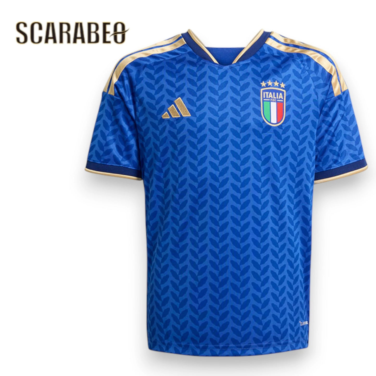 アディダス ジュニア イタリア代表 2026 ホーム レプリカ ユニフォーム 半袖 キッズ 子供 サッカーウェア adidas ITALIA CLIMACOOL スリムフィット ka620