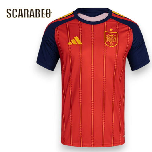 アディダス スペイン代表 2026 ホーム レプリカ ユニフォーム 半袖 メンズ 大人 サッカーウェア adidas SPAIN CLIMACOOL スリムフィット klh07