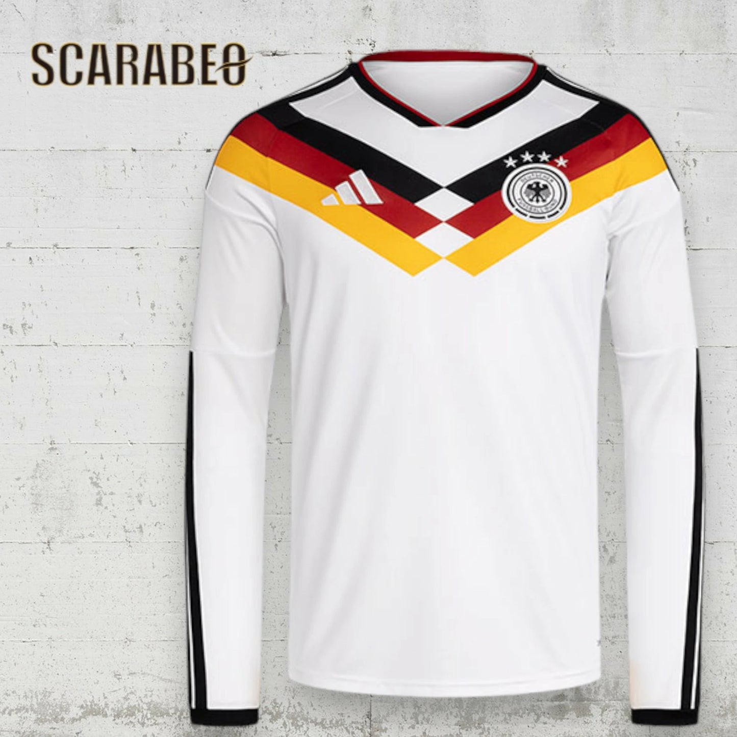 アディダス ドイツ代表 2026 ホーム レプリカ ユニフォーム 長袖 メンズ 大人 サッカーウェア adidas GERMANY CLIMACOOL スリムフィット klh19