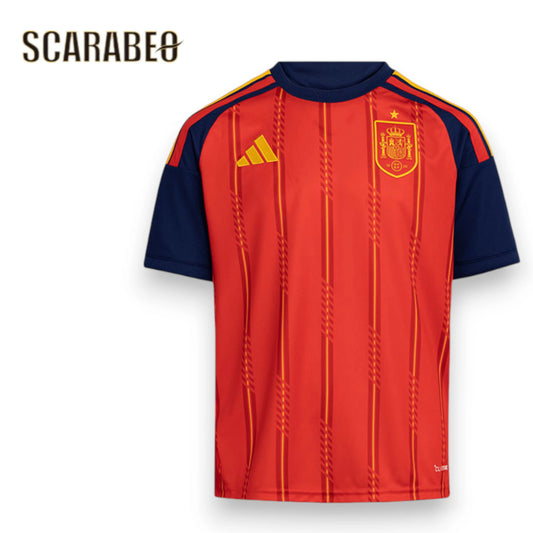 アディダス スペイン代表 ジュニア 2026 ホーム レプリカユニフォーム 半袖 n4586 キッズ 子供用 サッカー ユニフォーム adidas スペイン代表ホーム レプリカシャツ n4586