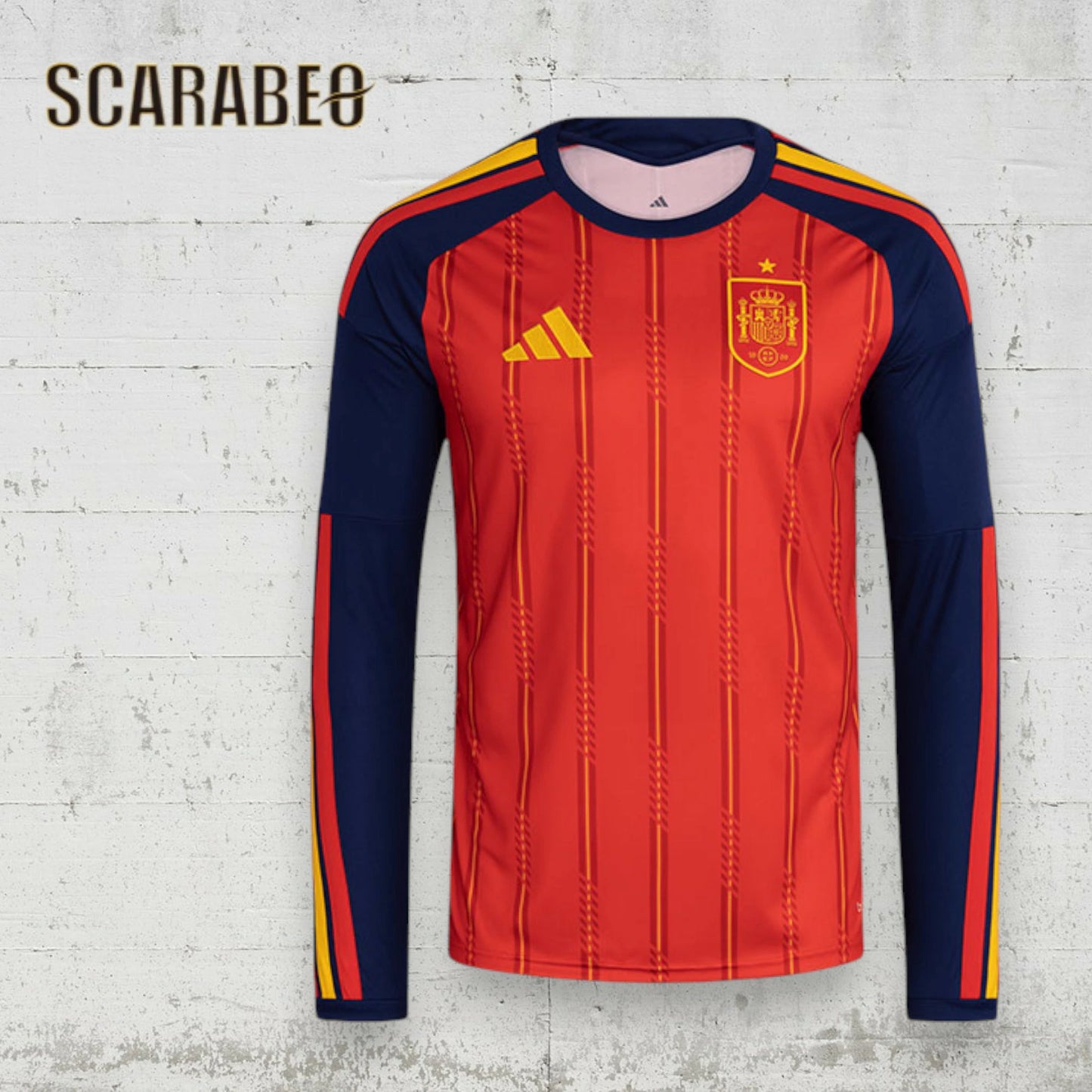 アディダス スペイン代表 2026 ホーム レプリカユニフォーム 長袖 メンズ 大人用 n4587 サッカー ユニフォーム adidas スペイン代表ホーム 長袖 レプリカシャツ qg737