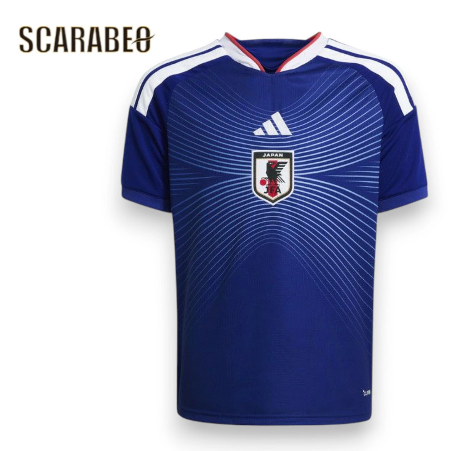 アディダス ジュニア サッカー日本代表 2026 ホーム レプリカ ユニフォーム 半袖 キッズ 子供用 UV719 JZ9688 adidas サムライブルー 青 ブルー サッカー 応援 観戦 シャツ uv719