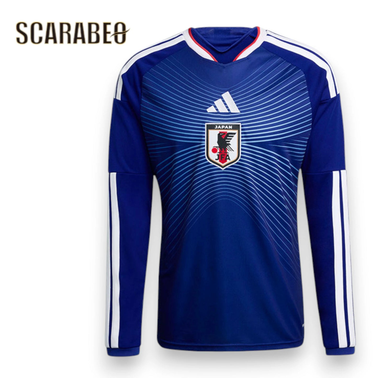 アディダス サッカー日本代表 2026 ホーム レプリカ ユニフォーム 長袖 メンズ WU905 JZ9680 adidas サムライブルー 青 ブルー ホライズン Horizon サッカー 応援 観戦 トレーニング wu905