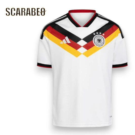 アディダス ジュニア ドイツ代表 2026 ホーム 半袖 レプリカ ユニフォーム キッズ 子供用 ZE926 adidas サッカー ホワイト 白 応援 観戦 ゲームシャツ ze926