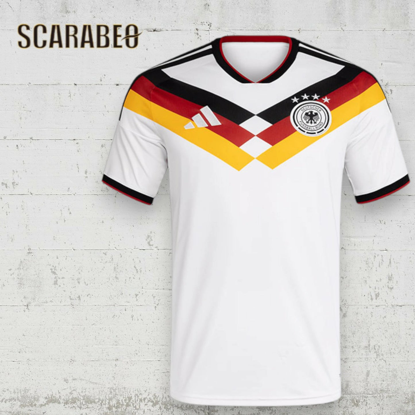 アディダス ドイツ代表 2026 ホーム 半袖 レプリカ ユニフォーム メンズ CQ482 adidas サッカー ホワイト 白 応援 観戦 ゲームシャツ 吸汗速乾 スリムフィット cq482