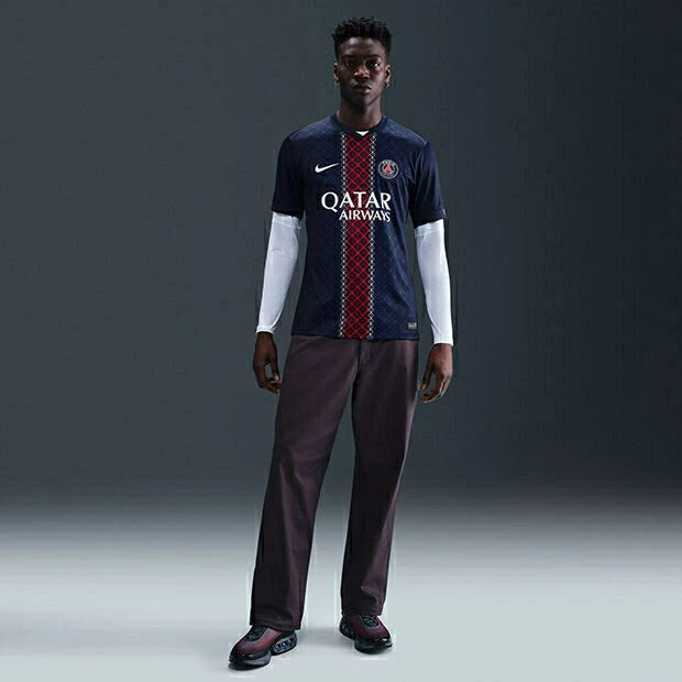 ナイキ パリサンジェルマン 25-26 ホーム レプリカ ユニフォーム 半袖 メンズ NIKE PSG サッカー フランス リーグ・アン スタジアムジャージ Dri-FIT ネイビー ホームシャツ 2025-2026 hj4593