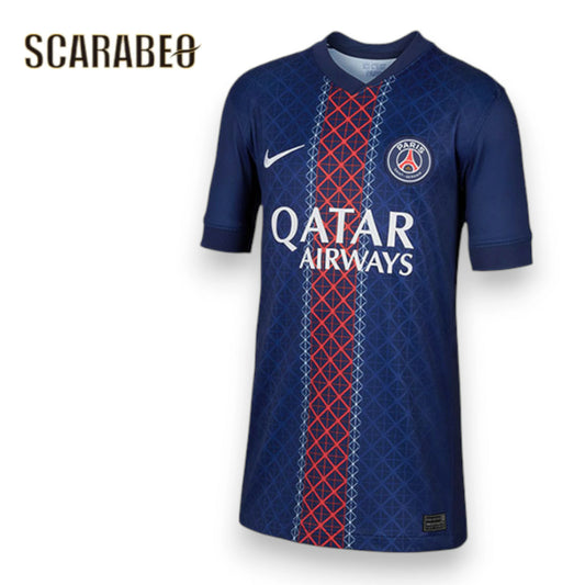 ナイキ ジュニア パリサンジェルマン 25-26 ホーム レプリカ ユニフォーム 半袖 NIKE PSG キッズ 子供用 サッカー フランス リーグ・アン スタジアムジャージ Dri-FIT ネイビー ホームシャツ 2025-2026 hj5293